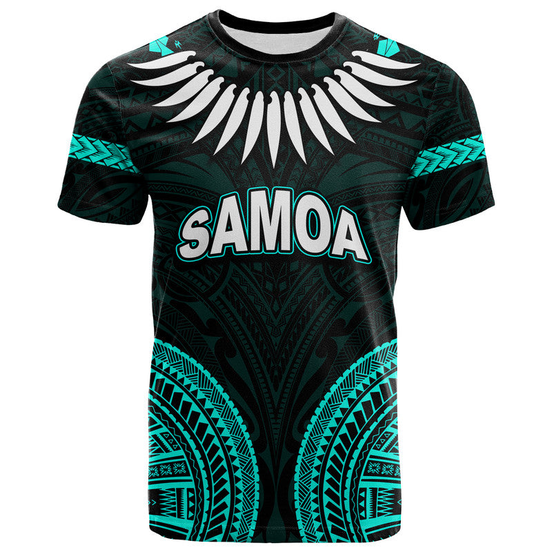 Custom Samoa Ula Nifo Tribal T Shirt Green Style LT6 Green - Polynesian Pride