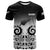 Custom New Zealand Rugby T Shirt Maori style LT6 Black - Polynesian Pride