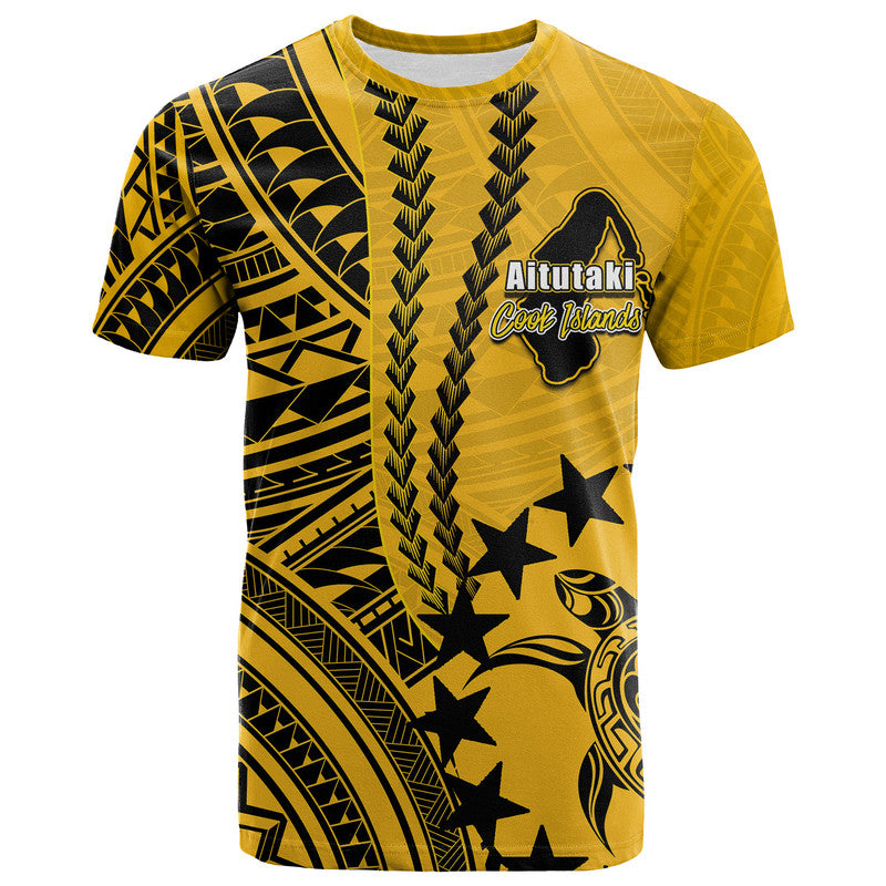 Cook Islands Aitutaki Polynesian T Shirt LT6 Yellow - Polynesian Pride
