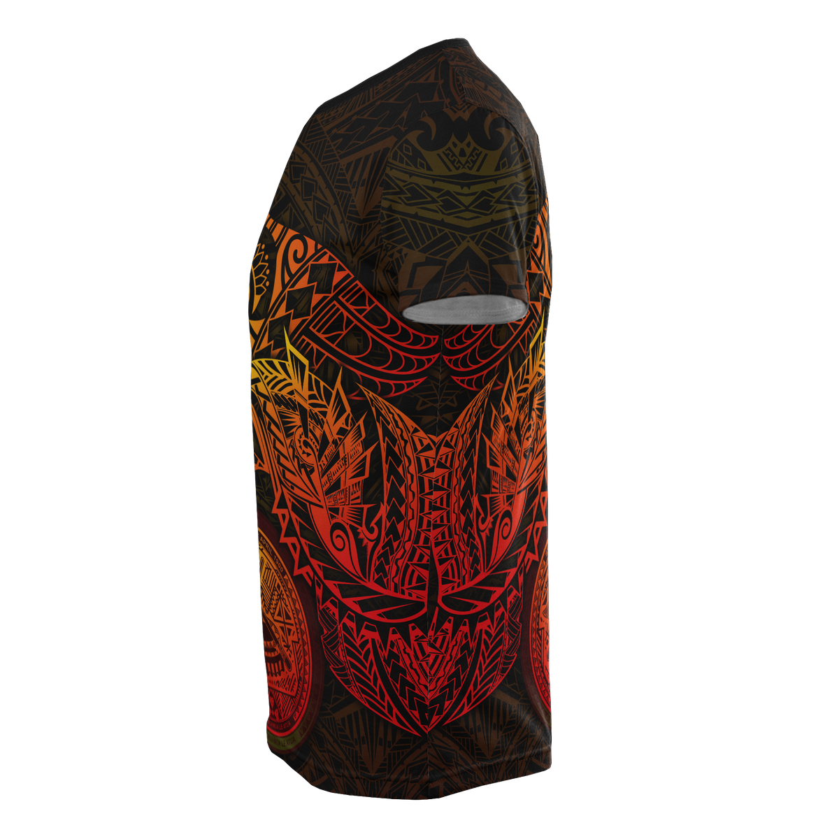 American Samoa T Shirt American Samoan Seal Red Turtle Manta Ray - Polynesian Pride