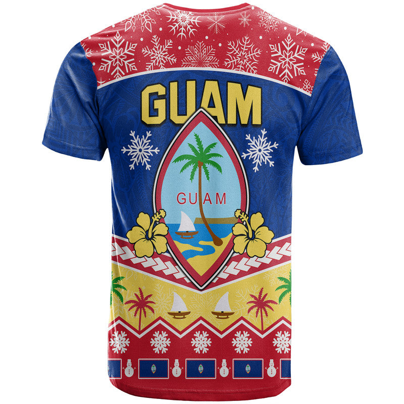 Guam Tribal Polynesian Christmas Vibe T Shirt LT9 - Polynesian Pride
