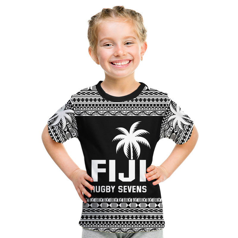 (Custom Text and Number) Fiji Rugby Sevens T Shirt Simple Style LT9 - Polynesian Pride