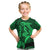 Hawaii T Shirt Shark and Turtle Mix Kakau Green LT9 - Polynesian Pride