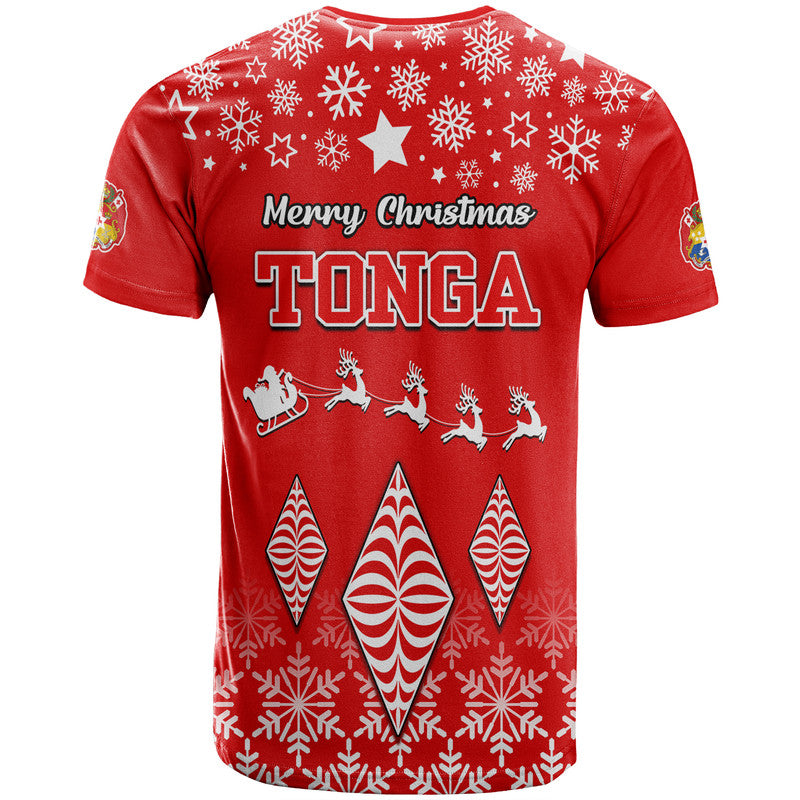Tonga Kupesi Ngatu Merry Christmas T-Shirt - LT9 - Polynesian Pride