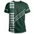 Hawaii Kakau Warrior Polynesian Turtle American Football T Shirt Green - Polynesian Pride