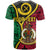 Custom Vanuatu T Shirt Tribal Vanuatu Coat of Arms Flag Style No2 LT9 - Polynesian Pride