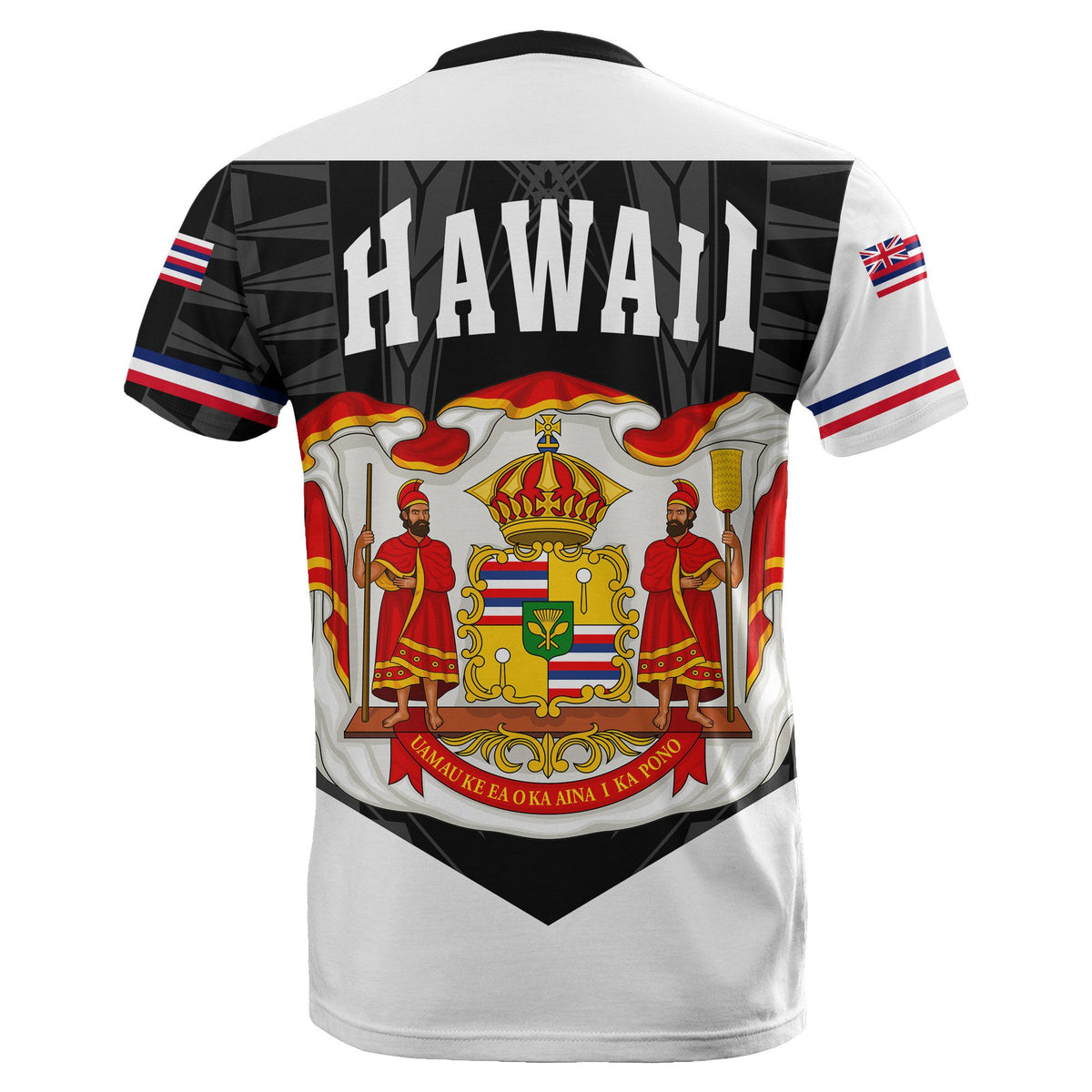 Hawaii Polynesian Coat of Arms T Shirt Ball Style - Polynesian Pride