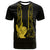 Custom Philippines Eagle Barong T Shirt Filipino Eight Rayed Gold Sun LT9 Black - Polynesian Pride