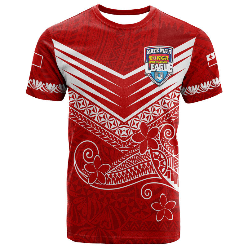 Custom Tonga Mate Maa Rugby Kupesi T Shirt LT9 Red - Polynesian Pride