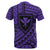 Hawaii Kanaka Polynesian T Shirt Purple Quarter Style - Polynesian Pride