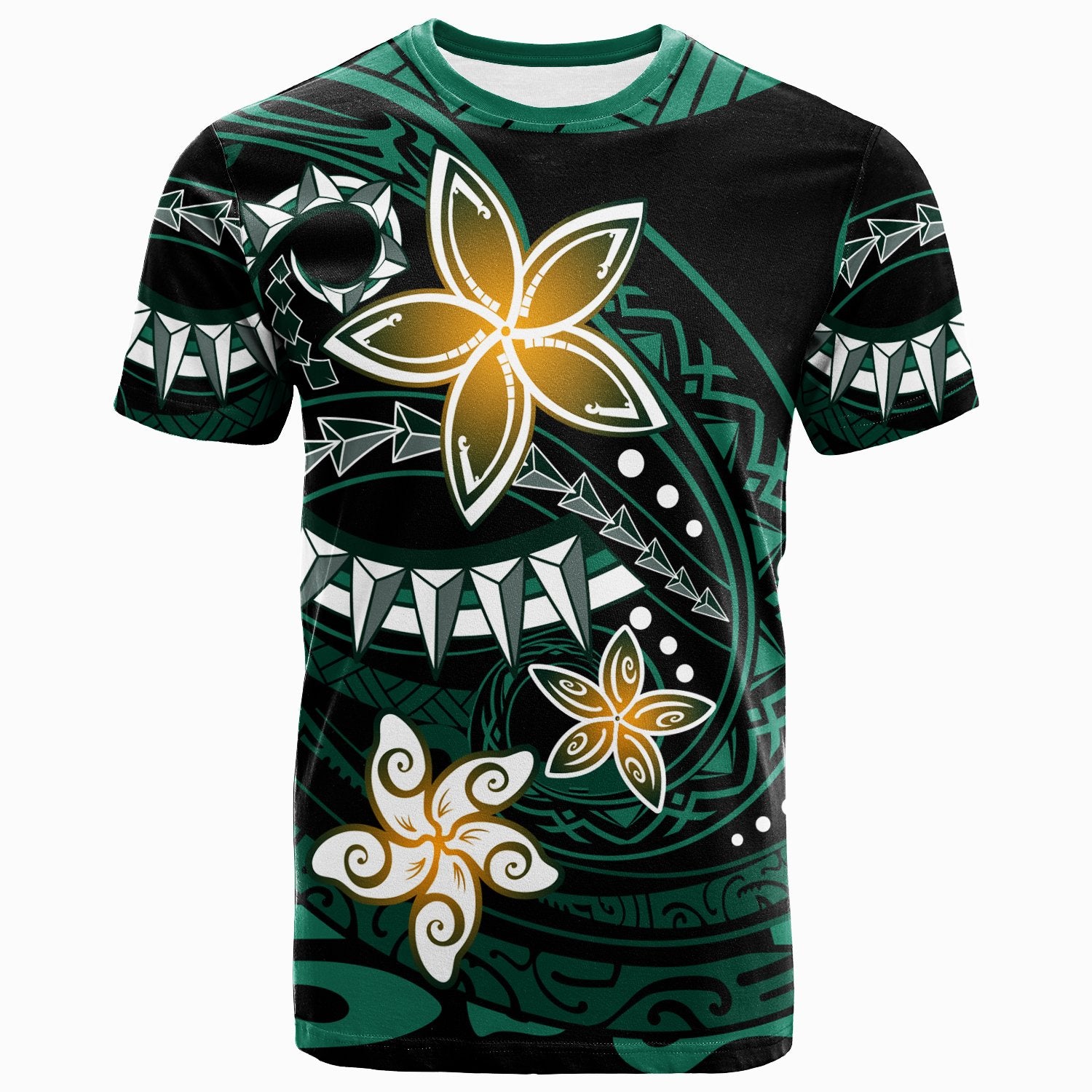 Polynesian T Shirt Spring Style Black Color Unisex Black - Polynesian Pride