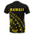 Hawaii Coat of Arms T Shirt ( Yellow) Turtle Style - Polynesian Pride