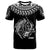 Hawaii T Shirt Kauai Shark Tattoo Black White Color Unisex Black - Polynesian Pride