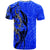 Polynesian T Shirt Polynesian Lizard Tattoo Blue Color - Polynesian Pride