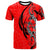 Polynesian T Shirt Polynesian Lizard Tattoo Red Color Unisex Red - Polynesian Pride