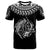 Polynesian T Shirt Polynesian Shark Tattoo White Black Color Unisex Black - Polynesian Pride