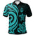 Guam Polynesian Polo Shirt Turquoise Tentacle Turtle Unisex Turquoise - Polynesian Pride