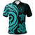 Chuuk Polynesian Polo Shirt Turquoise Tentacle Turtle Unisex Turquoise - Polynesian Pride