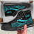 Guam High Top Shoes Turquoise - Polynesian Tentacle Tribal Pattern Unisex Black - Polynesian Pride