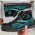 Cook Islands High Top Shoes Turquoise - Polynesian Tentacle Tribal Pattern Unisex Black - Polynesian Pride