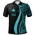 Papua New Guinea Polo Shirt Turquoise Polynesian Tentacle Tribal Pattern Unisex Turquoise - Polynesian Pride