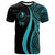 Yap T Shirt Turquoise Micronesian Tentacle Tribal Pattern Unisex Turquoise - Polynesian Pride