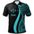 Kosrae Polo Shirt Turquoise Polynesian Tentacle Tribal Pattern Unisex Turquoise - Polynesian Pride