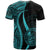 Palau Custom T Shirt Turquoise Micronesian Tentacle Tribal Pattern - Polynesian Pride