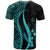 Kosrae T Shirt Turquoise Micronesian Tentacle Tribal Pattern - Polynesian Pride