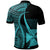 Wallis and Futuna Polo Shirt Turquoise Polynesian Tentacle Tribal Pattern - Polynesian Pride