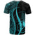 Yap T Shirt Turquoise Micronesian Tentacle Tribal Pattern - Polynesian Pride