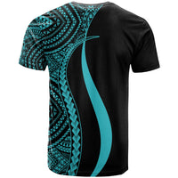 Micronesia T Shirt Turquoise Micronesian Tentacle Tribal Pattern - Polynesian Pride