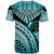 Pohnpei T Shirt Turquoise Polynesian Necklace and Lauhala - Polynesian Pride