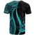 Vanuatu T Shirt Turquoise Polynesian Tentacle Tribal Pattern - Polynesian Pride