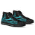 Guam High Top Shoes Turquoise - Polynesian Tentacle Tribal Pattern - Polynesian Pride