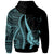 Pohnpei Hoodie Turquosie Tentacle Tribal Pattern - Polynesian Pride