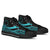 Cook Islands High Top Shoes Turquoise - Polynesian Tentacle Tribal Pattern - Polynesian Pride