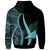 Tokelau Hoodie Turquoise Tentacle Tribal Pattern - Polynesian Pride