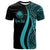Federated States of Micronesia Custom T Shirt Turquoise Micronesian Tentacle Tribal Pattern Unisex TURQUOISE - Polynesian Pride