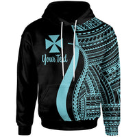 Wallis and Futuna Custom Hoodie Turquoise Tentacle Tribal Pattern Unisex Turquoise - Polynesian Pride