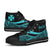 Wallis And Futuna Custom Personalised High Top Shoes Turquoise - Polynesian Tentacle Tribal Pattern - Polynesian Pride