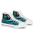 Hawaii Custom Personalised High Top Shoes Turquoise - Polynesian Tentacle Tribal Pattern Unisex White - Polynesian Pride