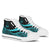 Marshall Islands High Top Shoes Turquoise - Polynesian Tentacle Tribal Pattern Crest Unisex White - Polynesian Pride