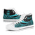 Guam Custom Personalised High Top Shoes Turquoise - Polynesian Tentacle Tribal Pattern - Polynesian Pride