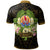 Tahiti Polo Shirt Polynesian Gold Patterns Collection - Polynesian Pride