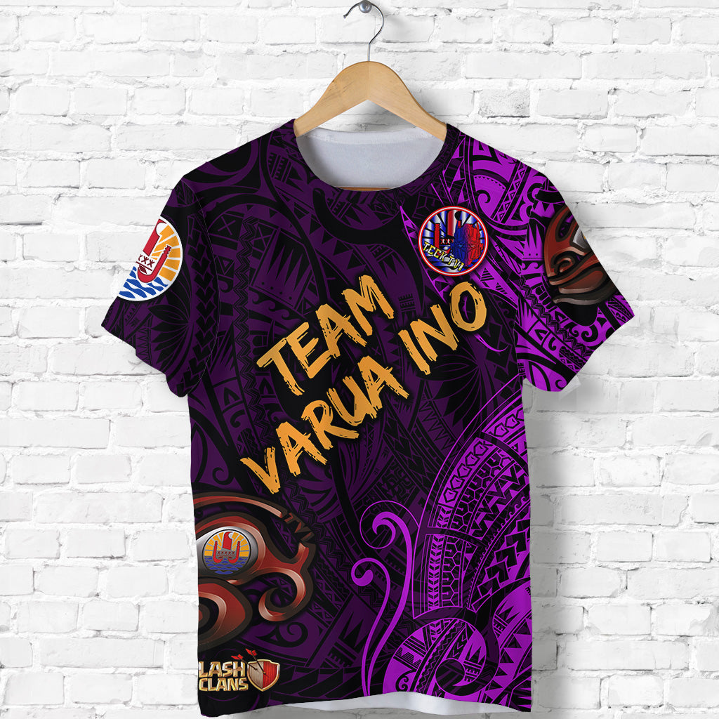 Custom Tahiti Eimeo Teahamai PC T Shirt Team Varua Ino Original 001 LT8 Unisex Purple - Polynesian Pride