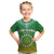 Cook Islands T Shirt KID Circle Pattern Mix Sea Turtle Green Version LT14 - Polynesian Pride