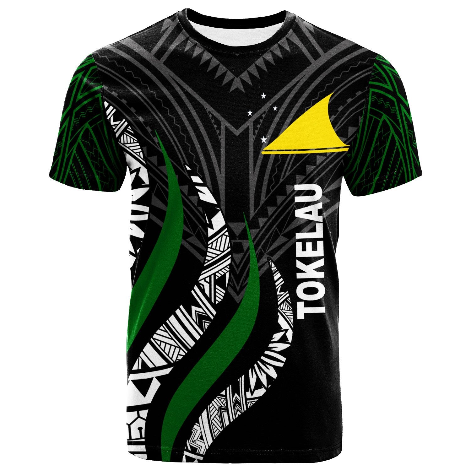 Tokelau T Shirt Tokelauan Strong Fire Pattern Unisex Black - Polynesian Pride