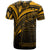 Tokelau T Shirt Gold Color Cross Style - Polynesian Pride