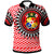 Tonga Polo Shirt Tongan Manulua Pattern Unisex Red - Polynesian Pride